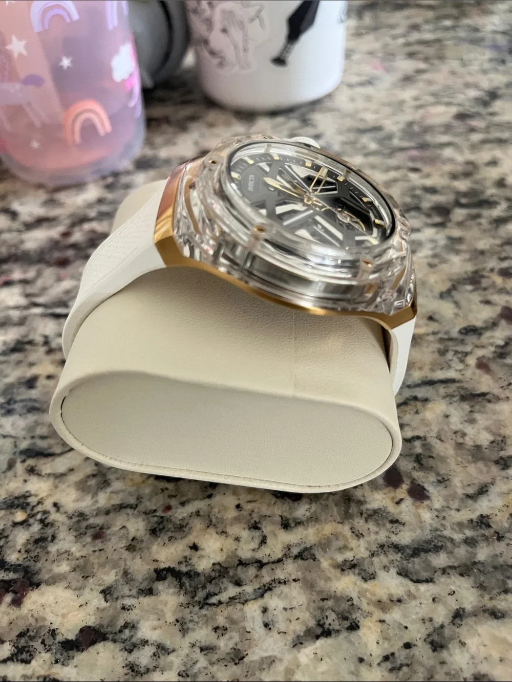 Invicta Rose Gold and White Men's Watch